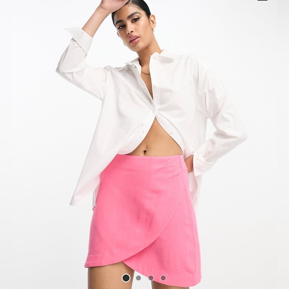 ✅SOLD✅ NWT ASOS MINI SKIRT LINEN BLEND